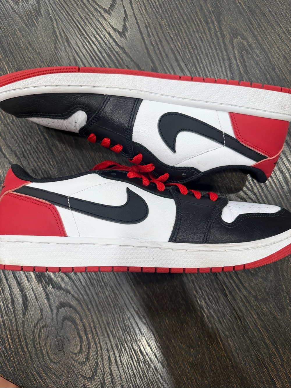 Nike Air Jordan 1 Retro Low OG "Black Toe" men’s size 12